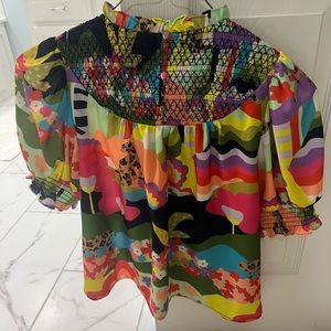 Crosby by Mollie Burch smocked blouse